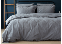 Постельное белье Washed Cotton Loom And Flow - Polina Grey (Турция), евро